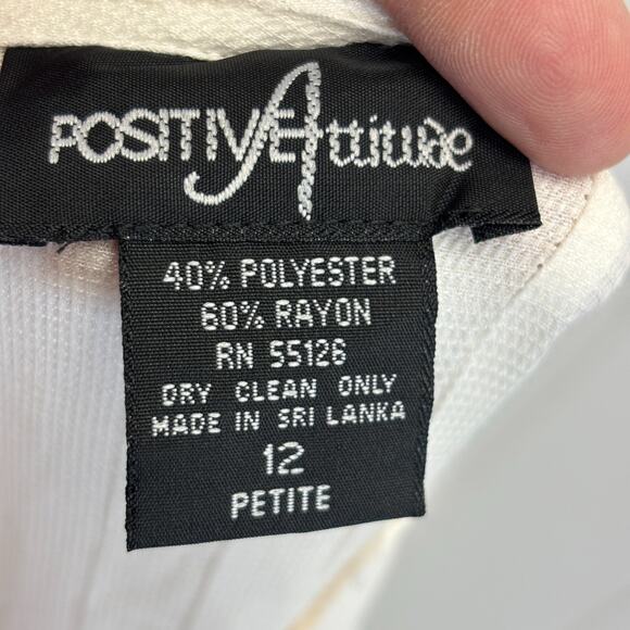 VTG Positive Attitude Women Boho Chic Cottage Trad Wife Dress Size 12P Homestead - Picture 3 of 9